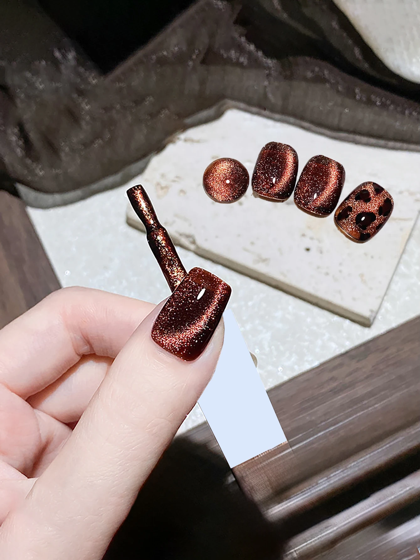 WS الذهبي بريق القط المغناطيسي هلام طلاء الأظافر الذهب ضوء المغناطيسي هلام شبه دائم نقع قبالة الأشعة فوق البنفسجية هلام الورنيش لوازم الأظافر DIY بها بنفسك #5