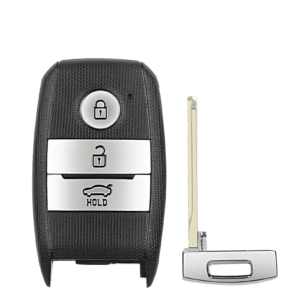 KEYYOU 3 Buttons Smart Remote Car Key Shell Cover For Kia Picanto Optima Sorento Sportage Uncut Blade Replacement