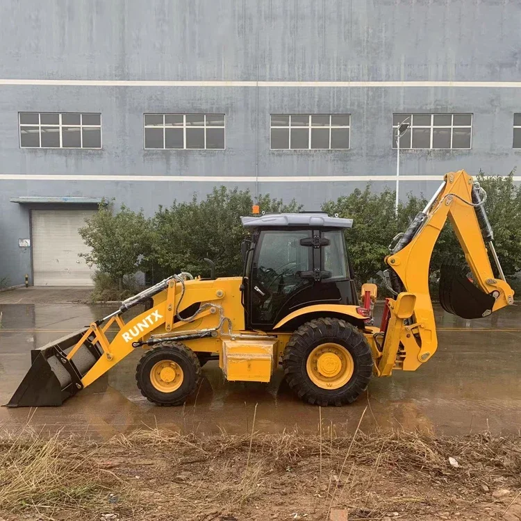 China Factory Epa Engine Wheel Loader Mini Backhoe Excavator Loader 4x4 Backhoe Loader For Sale