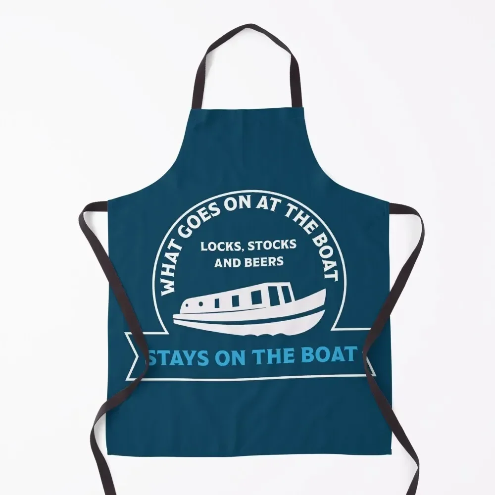 

Narrowboat Canalboats - Narrowboat Owner - Canal boat Gifts - Funny Cananlboats t shirts Apron Barber Women Kitchen'S Apron