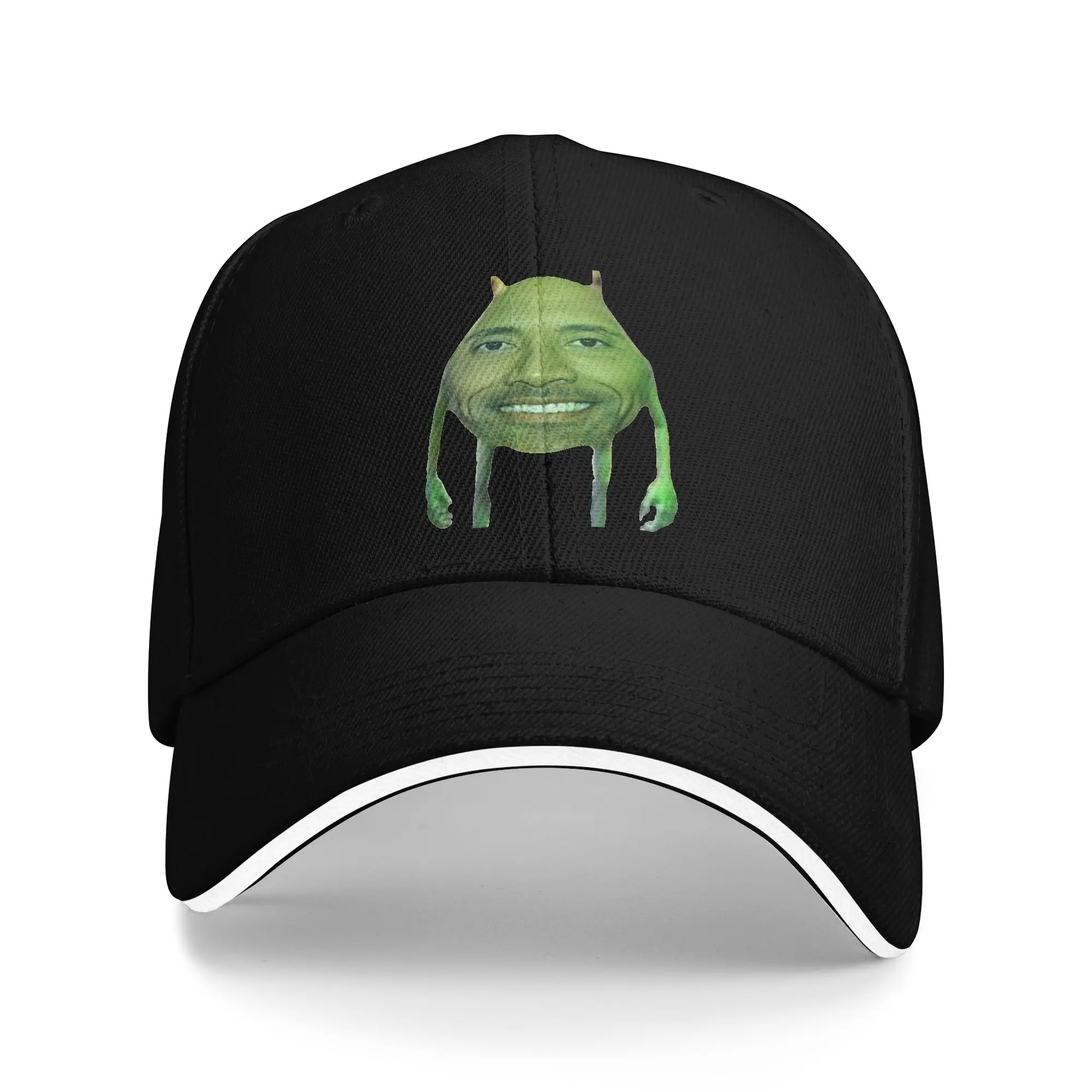 Dwayne Johnson  Green Monster Baseball Cap  Outdoor Gym Sun Trucker Hat Couple Women y2k Cool Custom DIY Baseball Caps
