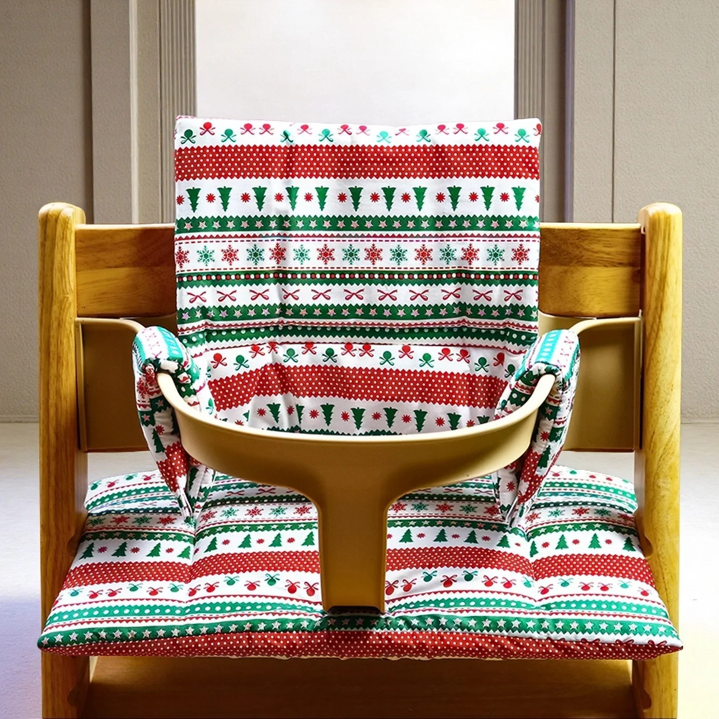 

trippeBaby Children's Dining Table Chair Cushion Baby High Foot Eating Rest Seat Pad Waterproof Pad Placemat Thickened Cot