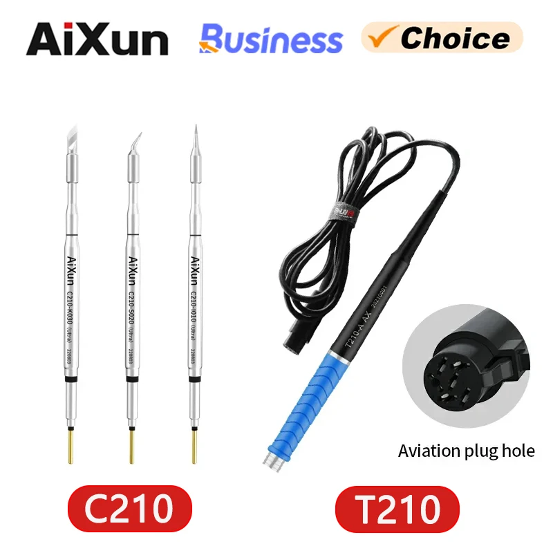 Aixun C210 Soldering Iron Tips Lead-free Compatible With JBC SUNGON AIXUN T3B T420D Soldering Station Electric Soldering Repair