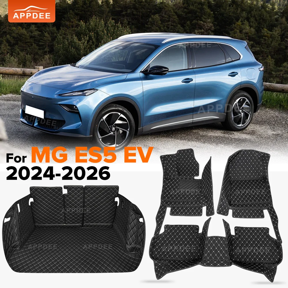 

APPDEE Car Floor Mats For MGS5 EV MG ES5 ES34 2024 2025 2026 Car Trunk Mats Cargo Liner Foot Pads Interior Accessories 23 22 21