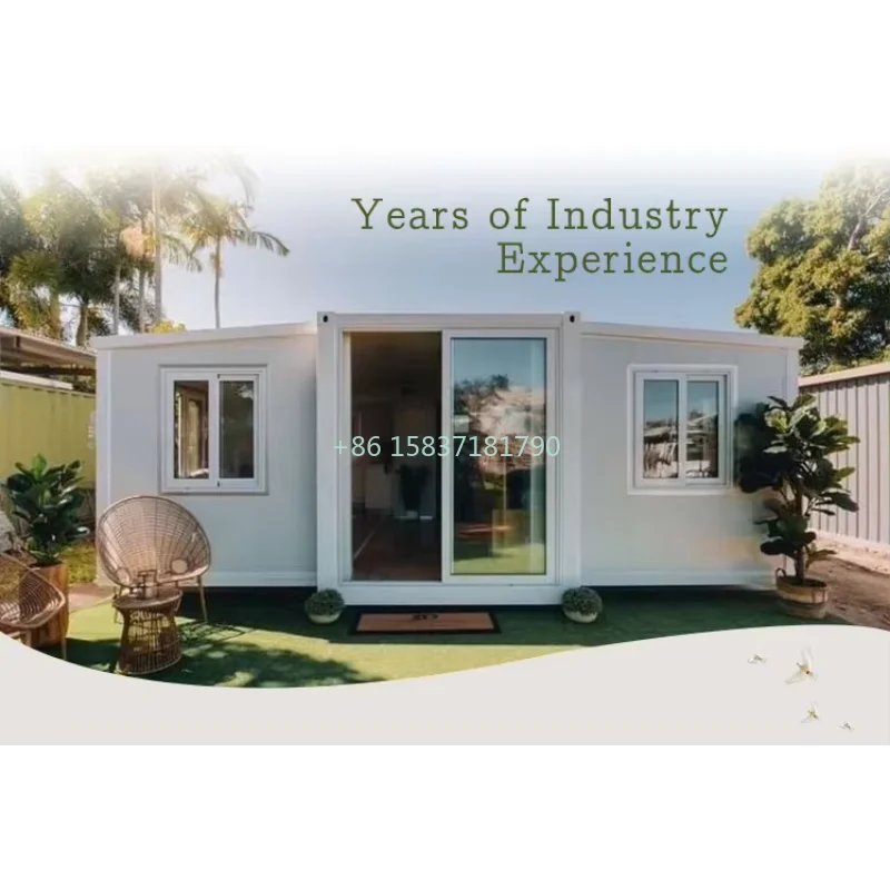 Custom Design Geluiddichte Tiny Home Vochtbestendige Uitbreidbare Container Huis Klaar Schip Luxe 20Ft 40Ft Opvouwbare Container Huis