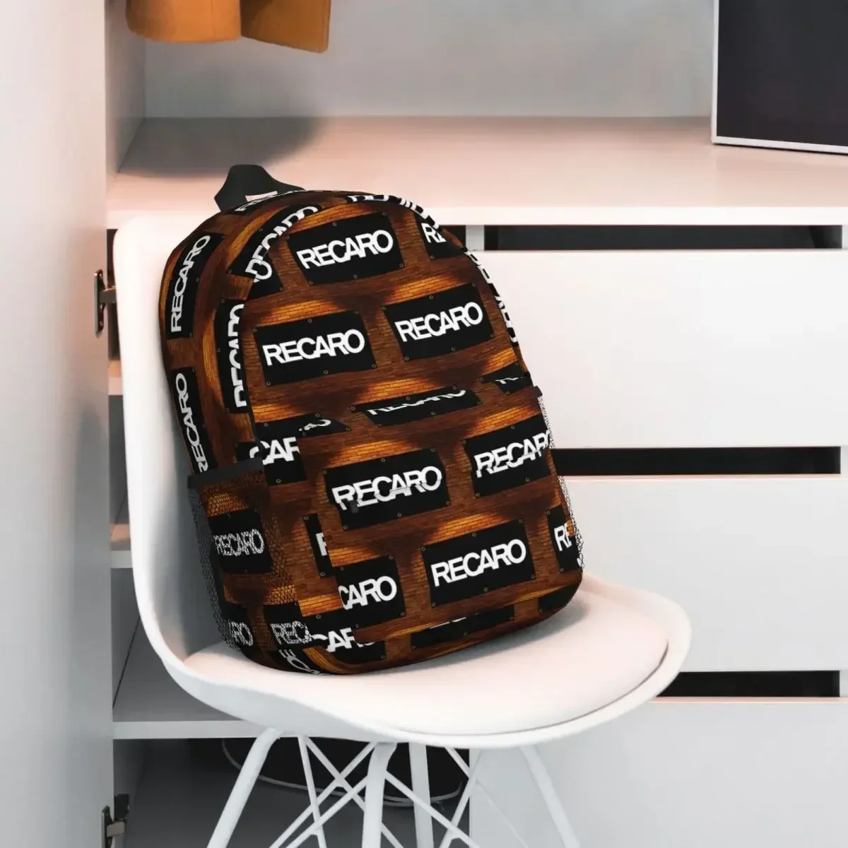 R-Recaro-S Banner Racing Backpack Hot Sale Daypack Large Capacity Boys Girls BookBag Shoulder Bags for Men Women Kids School Bag view 3