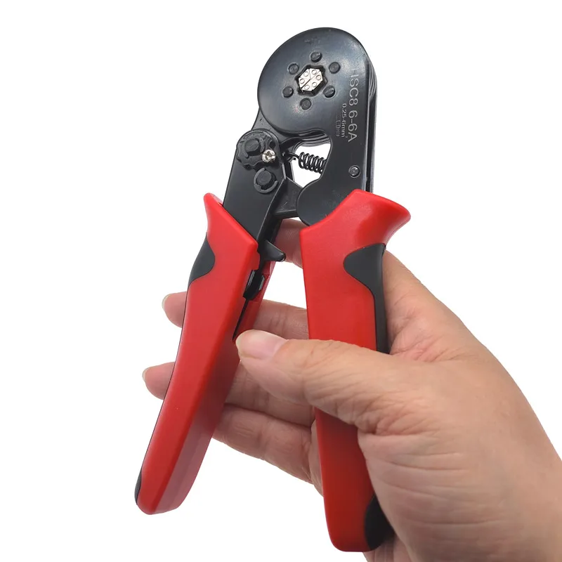 EU Terminals Crimping Pliers HSC8 6-6 0.25-6mm² 23-10AWG VE/TE Tubular Tube E0508 Tools Ferrule Electrician Clamp Set Wire Tips