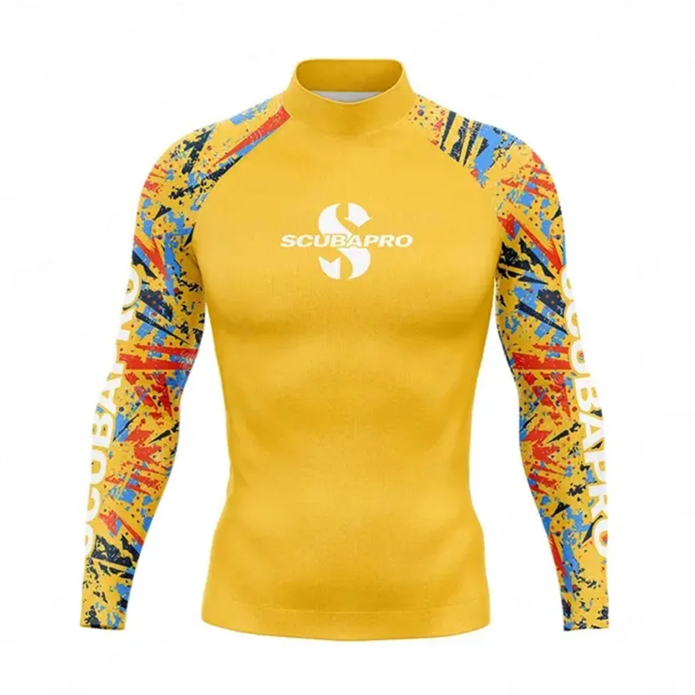 SCUBAPRO Men's UV Protection Rash Guard: Long Sleeve Swim T-Shirt - Surfing Top & Diving Gear for Water Sports