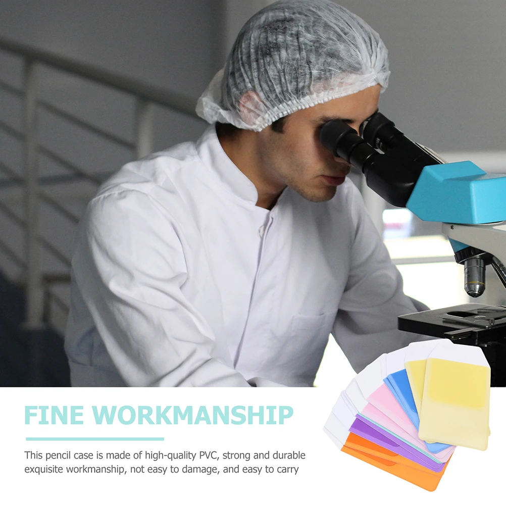 

16 Pcs Medical PVC Pencil Bag Leak Proof Pen Holder for Doctors Nurses Small Pocket Protector Storage ganizer Hospital Supply