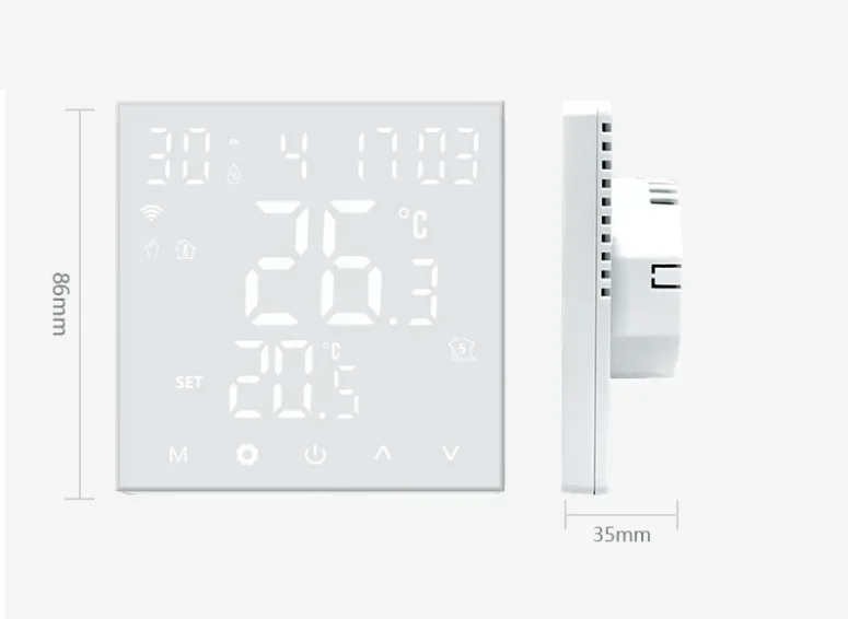 

Smart Thermostat for Water Floor Heating and Electric Boiler with Accurate Temperature Sensor and Easy Installation