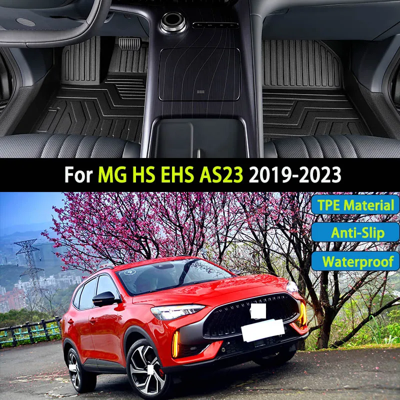 

TPE Car Floor Mat For MG HS EHS AS23 2019 2020 2021 2022 2023 Luxury Waterproof Carpet Foot Full Car Mat Pad Cover Accessories