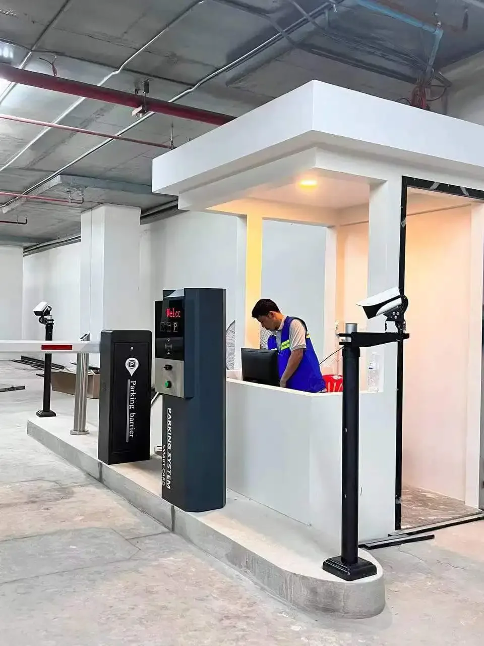 Automatic Car Parking System Card Ticket Dispenser Parking Device Rfid Tap Card Parking Barrier System