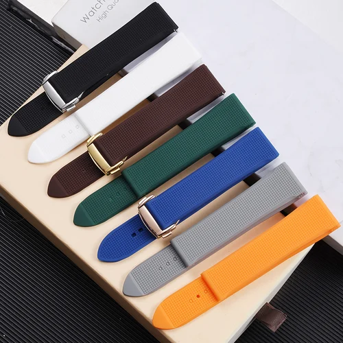 Correa de reloj para Omega Seamaster 300 Speedmaster, goma de silicona suave, resistente al agua y al sudor, 19mm, 20mm, 21mm, 22mm