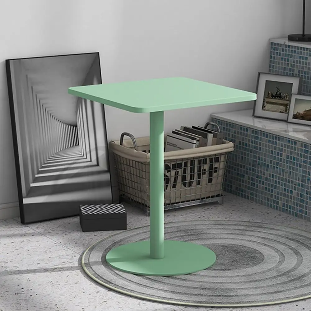 طاولة بار ذات ارتفاع مربع، طاولات حانة طويلة مع قاعدة معدنية، للاستخدام الداخلي والخارجي، طاولة حانة بيسترو لتناول الطعام