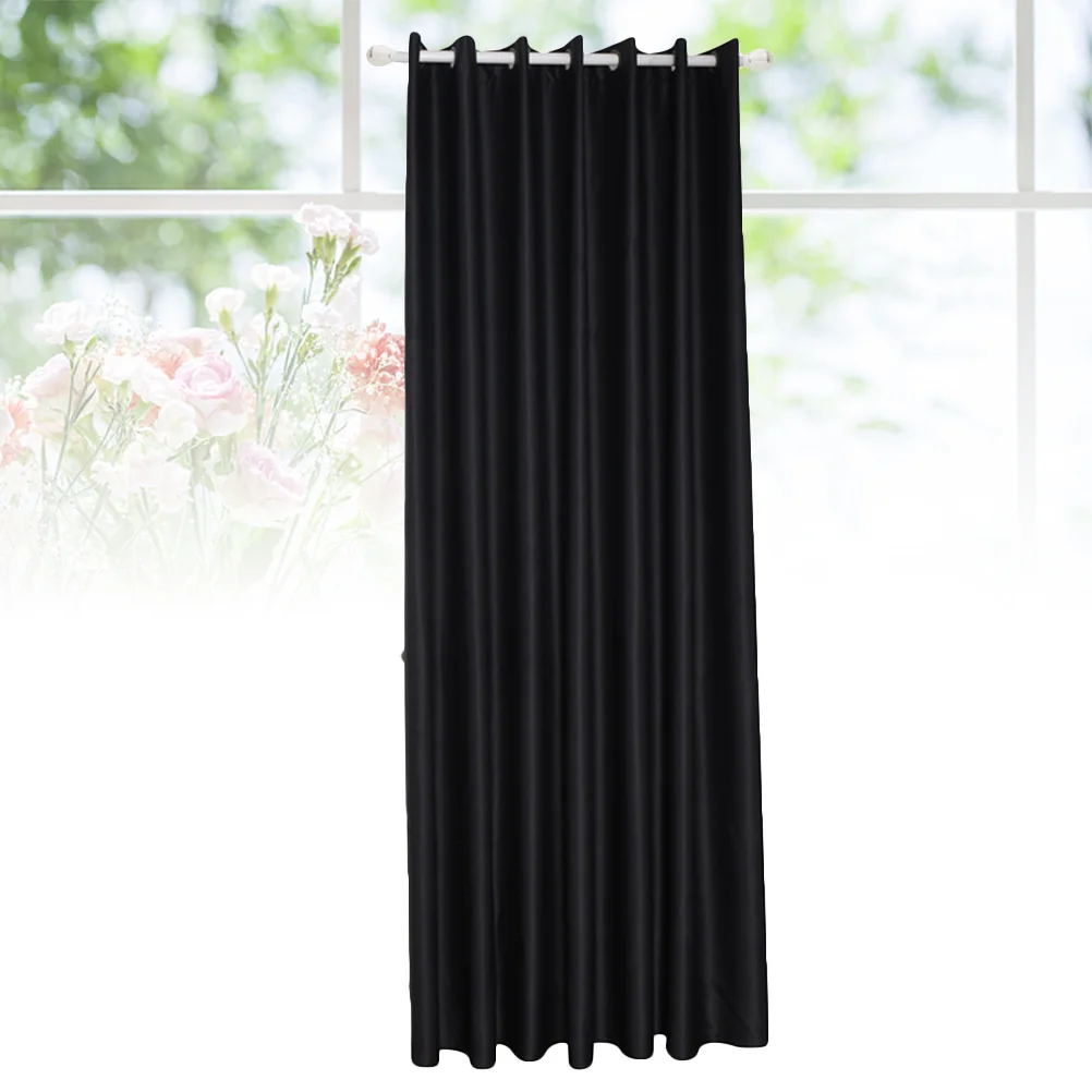

Pair Blackout Curtains Thick Linen Textured Premium Grommet Window Drapes Room Darkening Thermal Insulated Window
