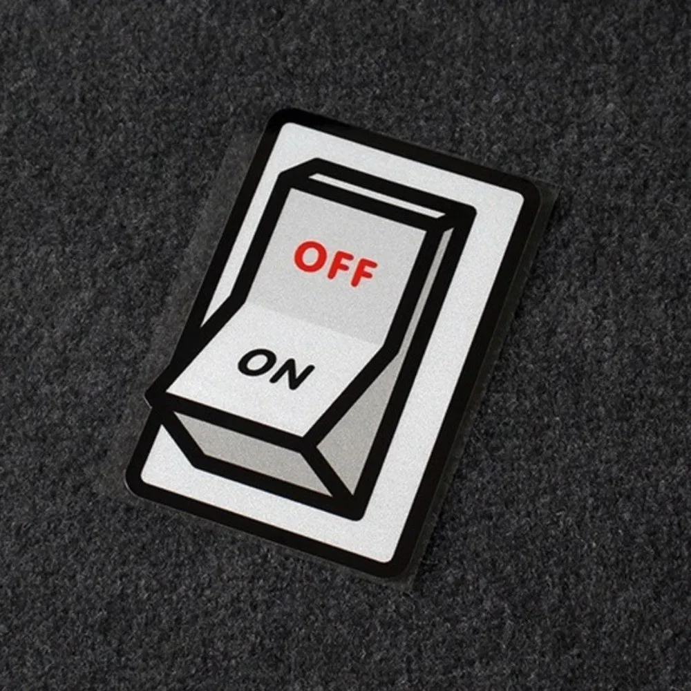 Decorative 2D Flat Car Stickers Scratch Cover Self-Adhesive Switch Sockets Reflective Stickers Protective Waterproof