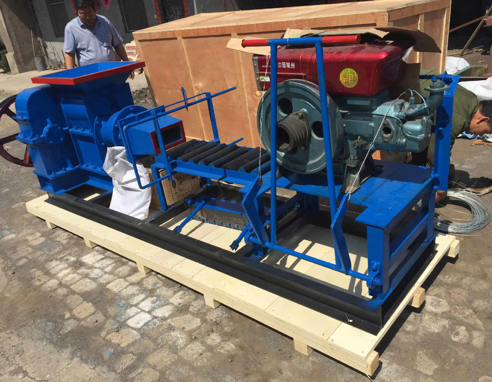 For Automatic Red Earth Mud Soil Clay Brick Making Machine Vacuum Brick Making For Industry House construction m