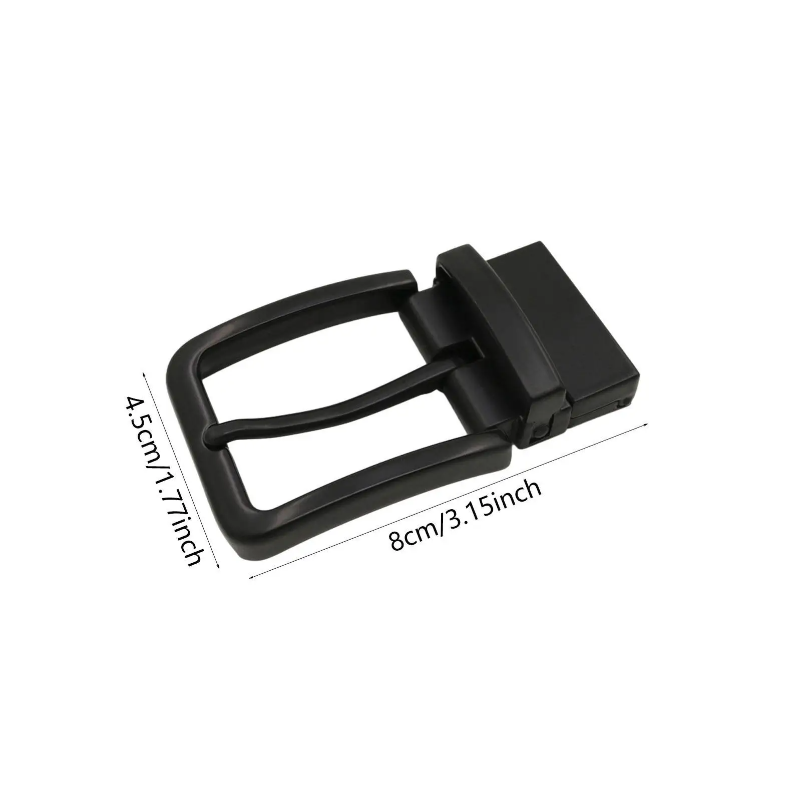 مشبك حزام معدني بديل مزخرف، إكسسوارات حزام أعمال عصرية كاجوال للرجال، مشبك دبوس مستطيل، مشبك ذو شوكة واحدة