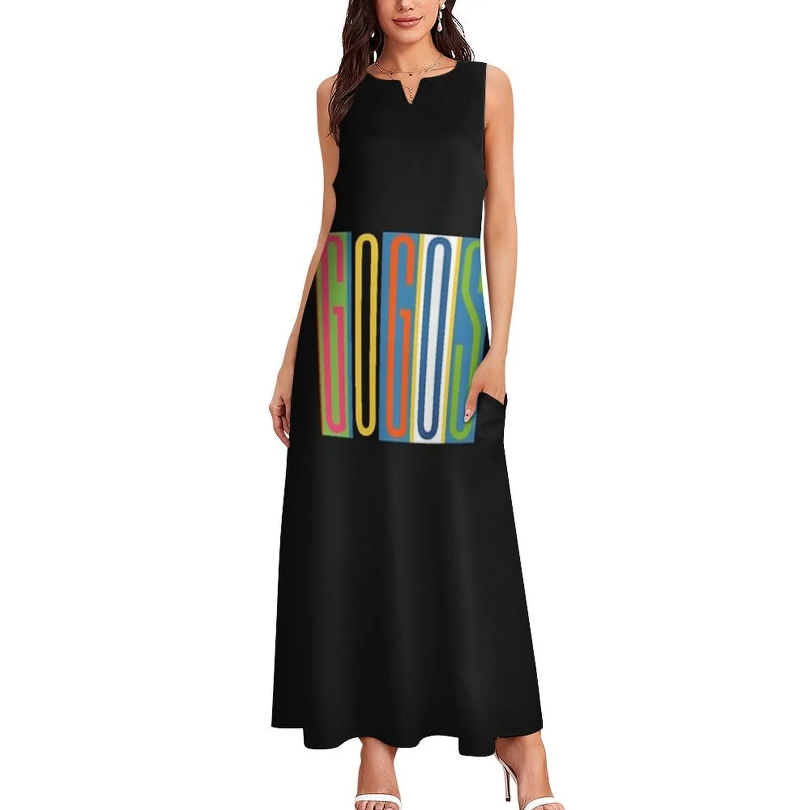 go go s T-Shirt Long Dress women's summer dress 2025 women formal occasion dresses Dress woman Beachwear