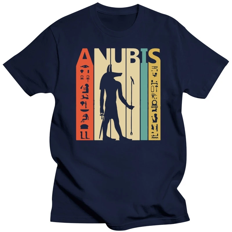 Men t-shirt Vintage Ancient Egypt God Anubis tshirt Women t shirt