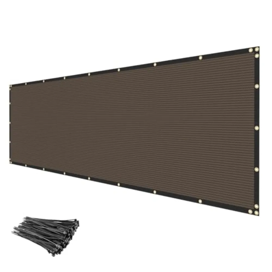 

Забор-экран для обеспечения конфиденциальности 6' x 50' (1.83 x 15.24 м), прочная сетчатая ветрозащитная ткань для улицы, сада, патио, заднего двора, для сетчатых ограждений.