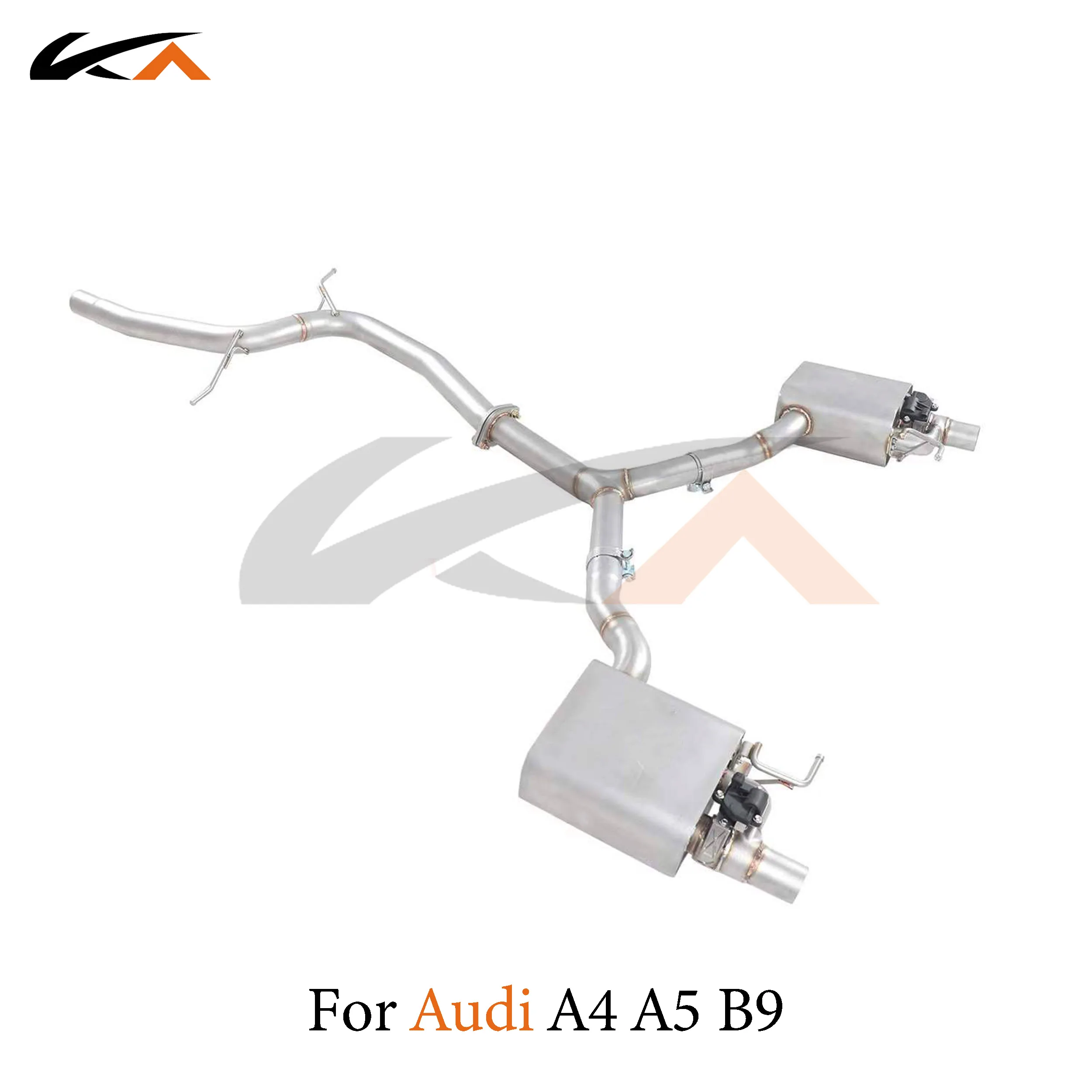 

KA Tuning exhaust system stainless steel catback for Audi A4 A5 B9 2.0T performance auto parts muffler valve car accessories