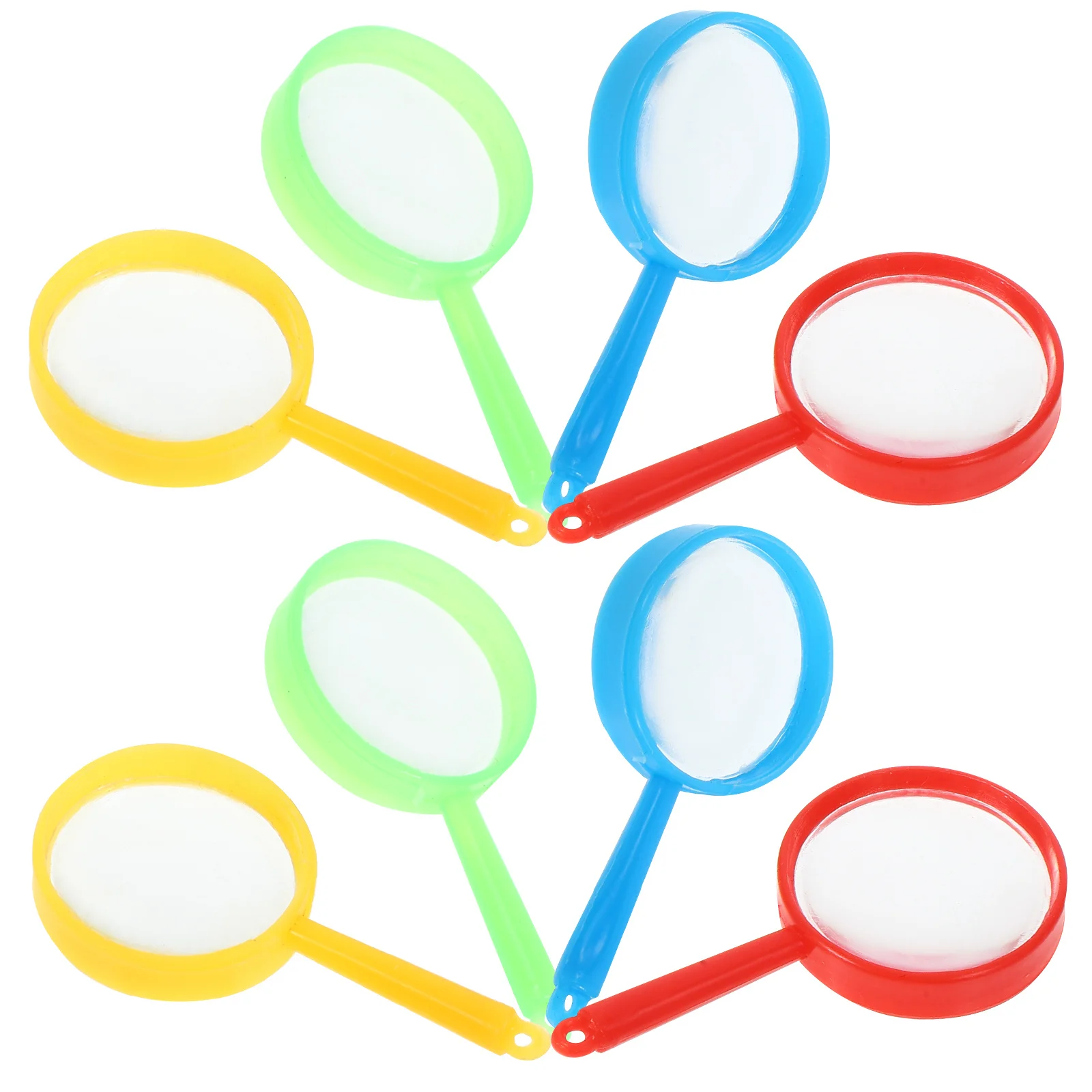 72 pçs handheld colorido lupas de leitura portátil plástico crianças festa favores perto observação jóias