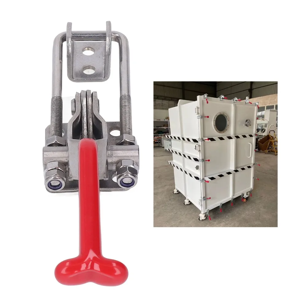 Adjustable 304 Stainless Toggle Clamp Hold Down Quick Release Toggle Latch Pull Action Lever Clamp Mechanical