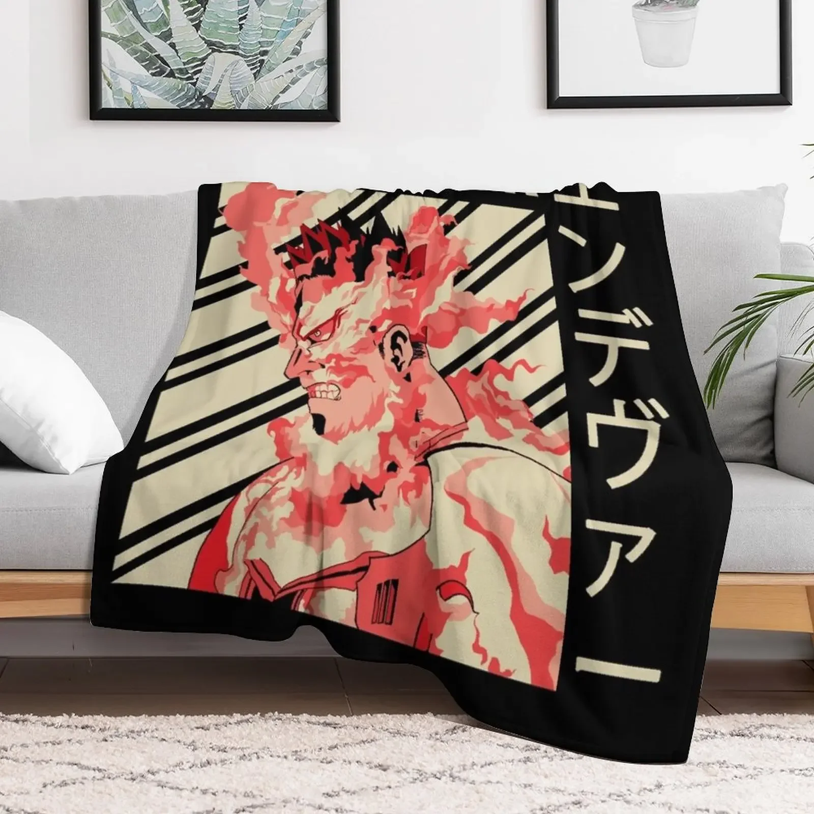 Enji Todoroki Vintage Art Throw Blanket Summer Beddings Blankets For Baby Bed Fashionable Blankets