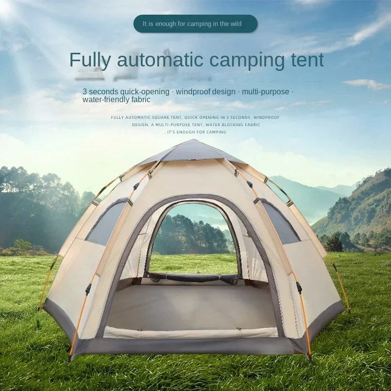 

5-8 People Tent Camping Outdoor Fully Automatic Large Camping Equipment палатка Portable Travel Light Tents