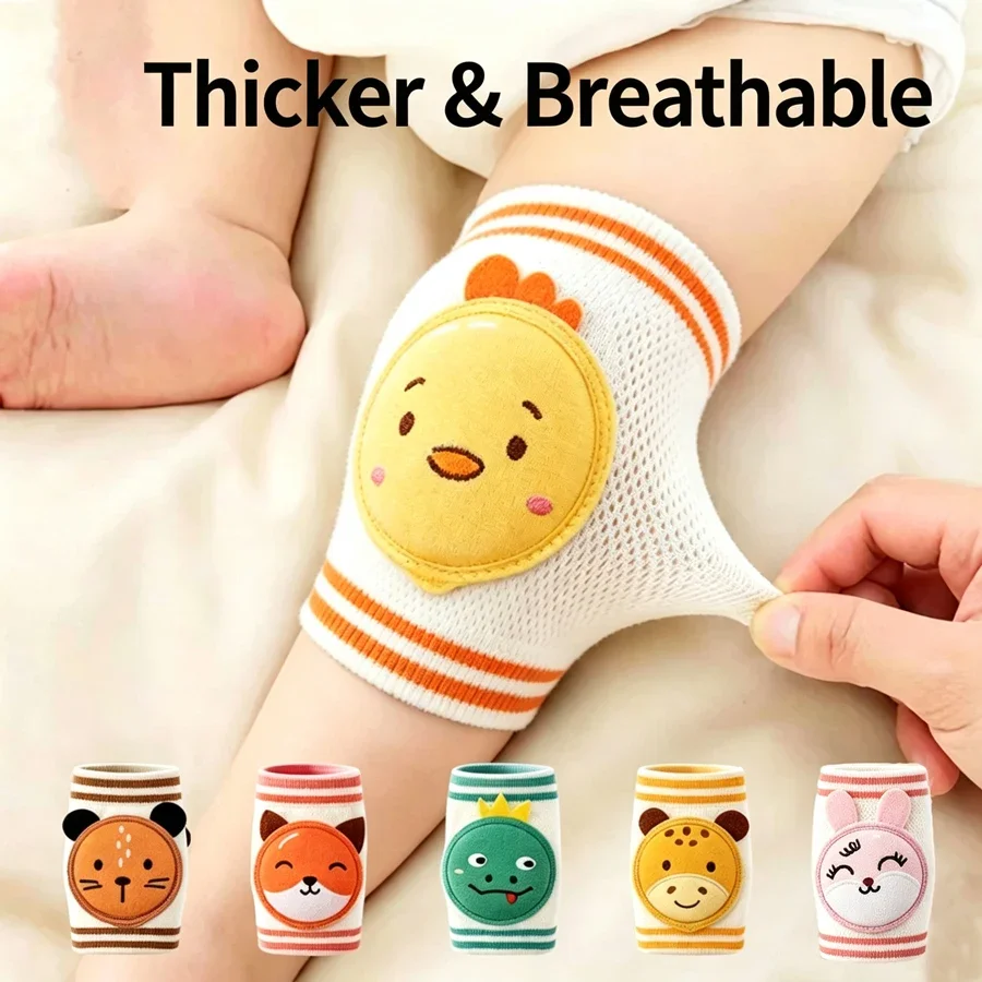 Baby Cartoon Knee Pads, Baby Anti-Slip Knee Pads Suitable for Both Boys and Girls, for All Seasons