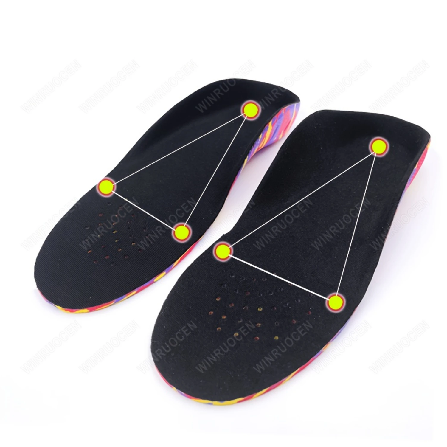 1 par de almohadillas correctoras para pies planos para soporte de arco, plantillas ortopédicas para piernas en forma de X/O, plantillas para pies, almohadilla correctora para pies