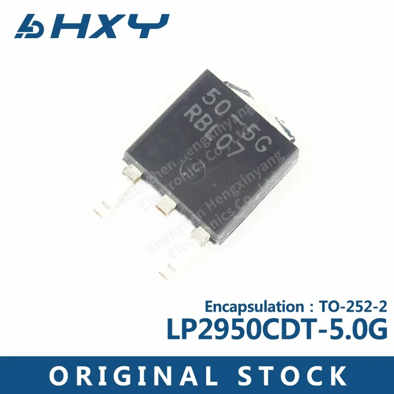 10PCS LP2950CDT-5.0G silkscreen 50-5G package TO-252-2 linear regulator IC