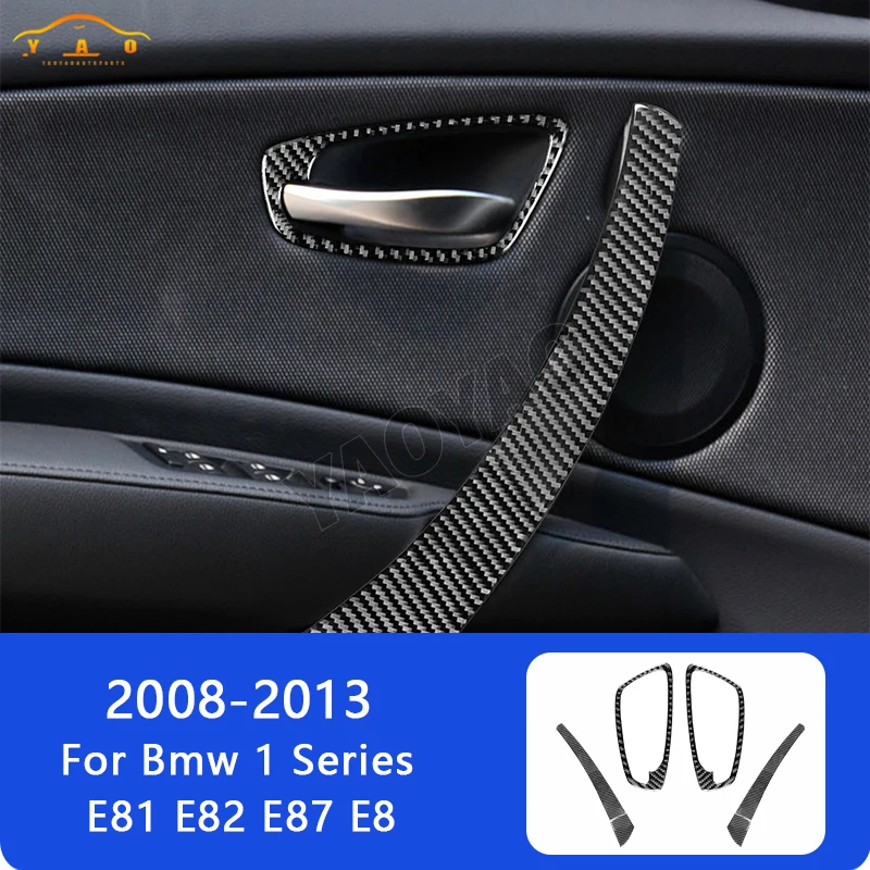 

Car Interior Accessories For BMW E87 1 Series E87 E82 E88 2008-2013 Carbon Fiber Door Handle Interiors Trim Sticker