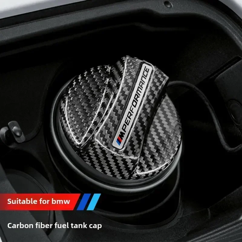 For BMW F10 F30 E46 E60 E70 E90 G20 G30 X1 X2 X3 X4 X5 Z4 318i 323i 325i 328i 330i 335i 525 Universal carbon fiber fuel tank cap