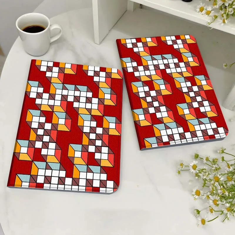 

Red White Checker Pattern For Honor MagicPad MatePad M5 8 9 2 3 10 12 X V7 V8 X8 X9 V9 GT X9a GT2 S Air Pro Tablet Case