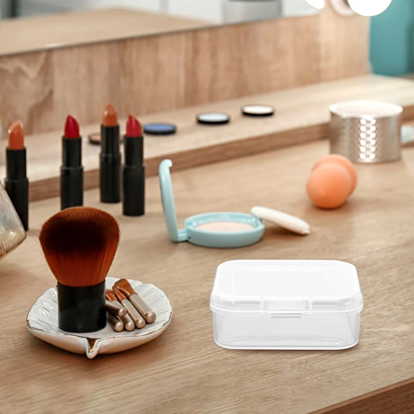 

6Pcs Clear Storage Case for Jewelry and Nail Supplies Transparent Organizer Box for Beads Crafts Travel Accessories