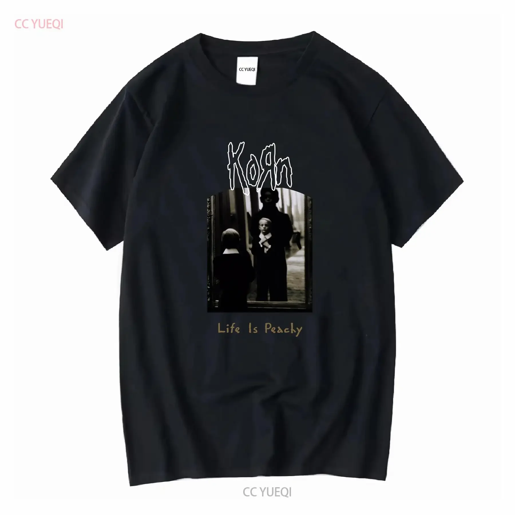 Camiseta Korn Life Is Peachy Metal Band talla S 5XL manga larga o corta vintage lavada moda homme ligeramente cómoda