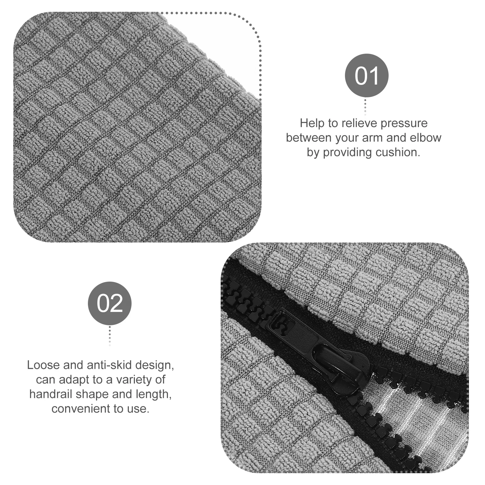 

2Pcs Office Chair Armrest Covers Stretchable Armrest Pads Cushion Sleeves for Comfortable Chair Handle Elbow Support