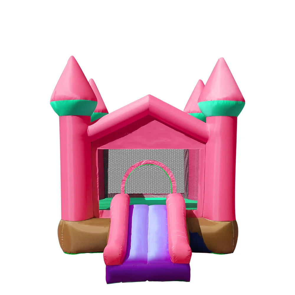 Children's Bouncy  Oxford Cloth Castle White bouncy house with water slide pool and repair accessories for easy sea transport