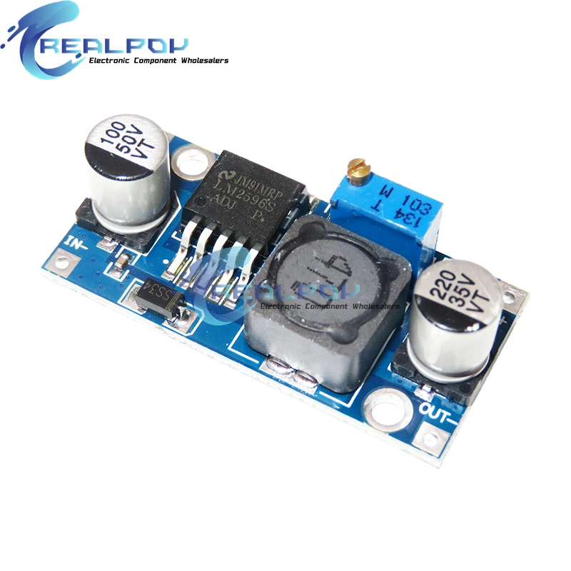 LM2596 DC-DC Step-down Power Supply Module 3A Adjustable Step-down Module LM2596S Voltage Regulator 24V 12V 5V 3V