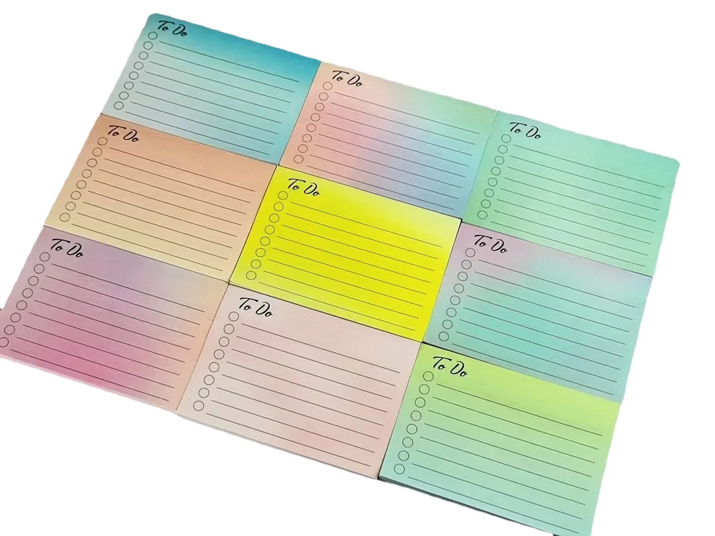 50 ورقة للقيام بقائمة المفكرة مذكرة الكتابة اليومية تذكير مخطط دفتر قائمة قابلة للتعديل التخطيط للمنزل مكتب المدرسة 9 ألوان