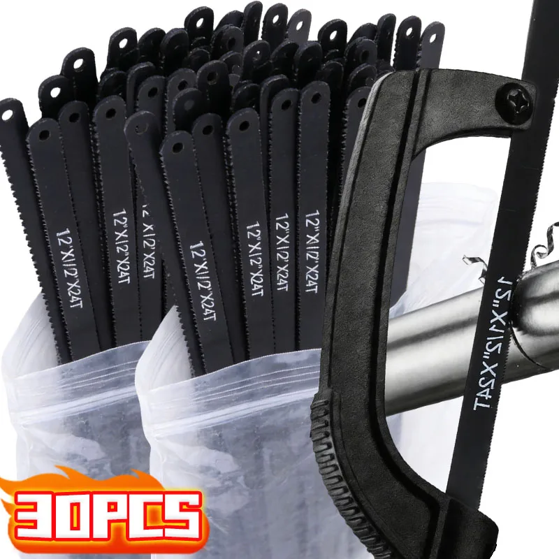 

Черные лезвия для ручной пилы из углеродистой стали, лезвие для резки металла, деревообработка, пластиковый труборез, сменные прецизионные режущие инструменты