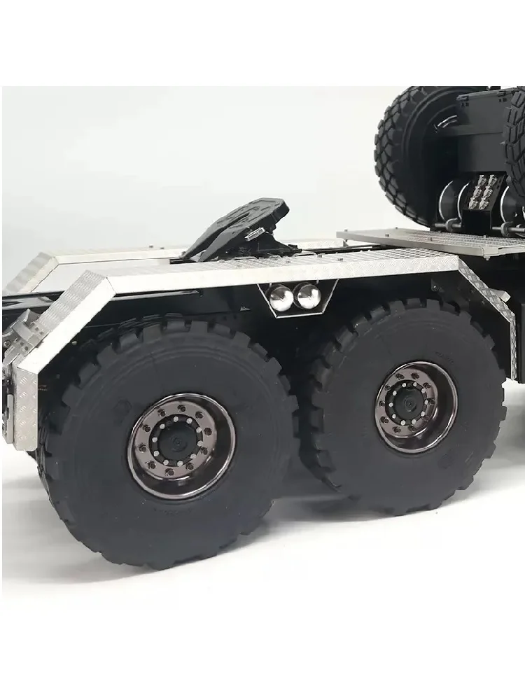 1 Paar Metall-Simulationsrad-Hinterradnaben für 1/14 Tamiya RC Truck Elektroauto für Scania für MAN für Volvo RC Zubehör – Detail 6