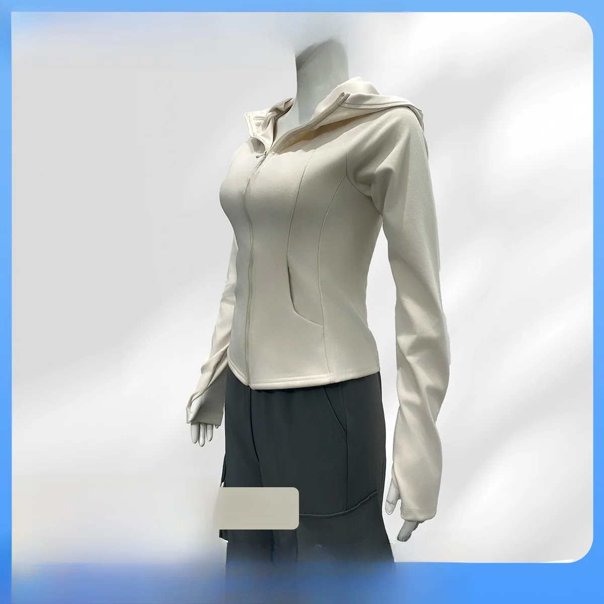 

Женская куртка для фитнеса и йоги с капюшоном и длинным рукавом для похудения на талии и карманами, осенне-зимняя модная спортивная одежда