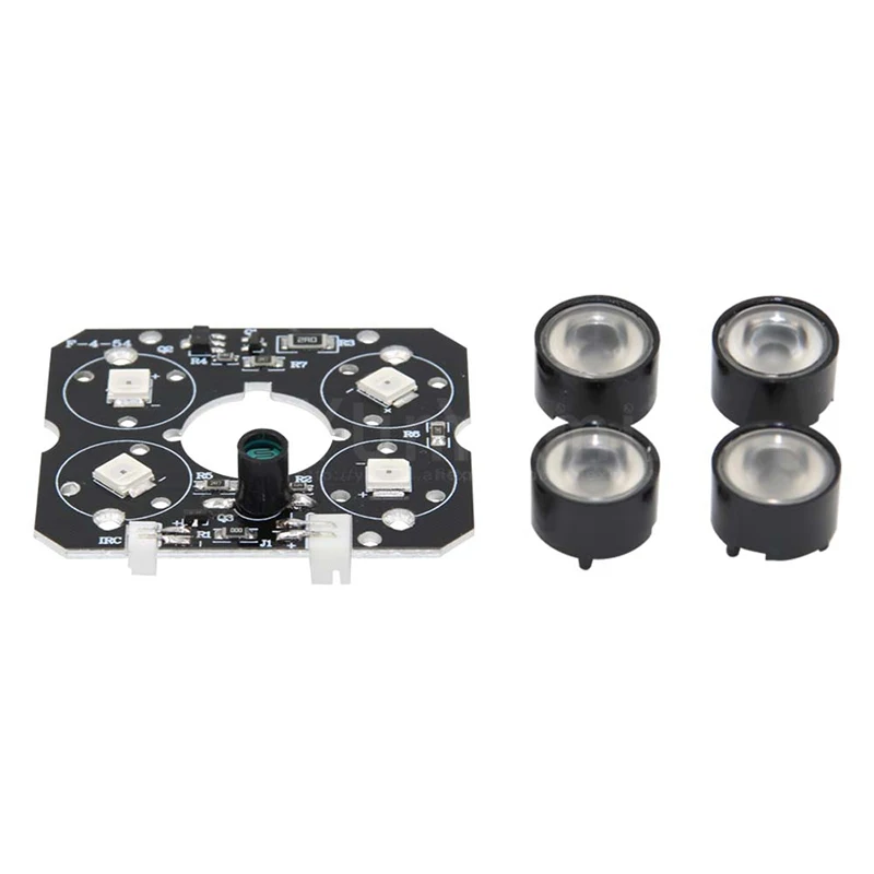 4 LED Array Infrared 90 Degrees Bulbs 850nm IR Board Illuminator 4x IR LED Board For CCTV Camera Night Vision