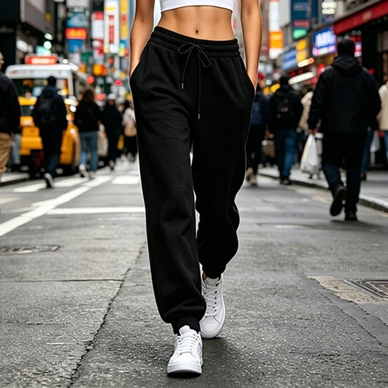 Hot Sales Daily Women's Pants Comfort Versatile Simple Casual Fashion Soft Joggers Fitness Sweatpants Trousers Women Baggy Pants