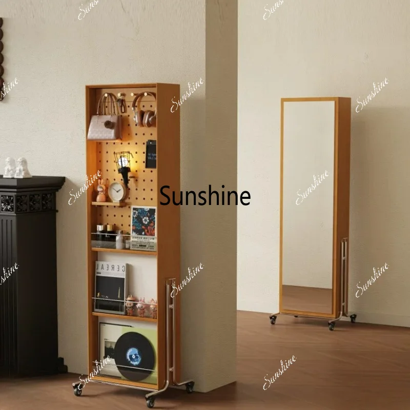 integrated floor removable jewelry storage cabinet makeup mirror locker