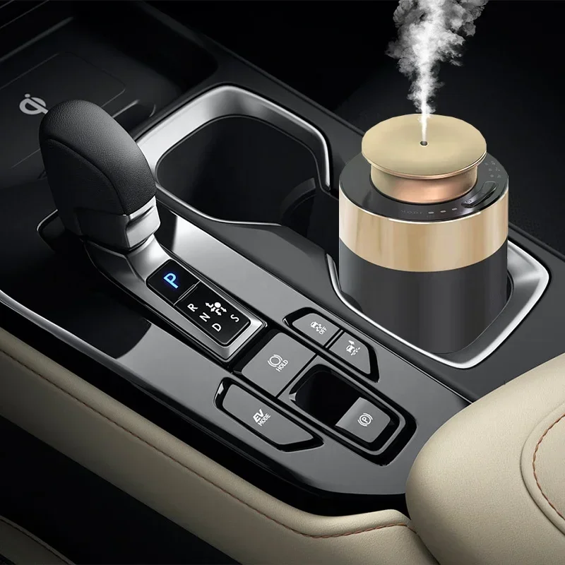 Portable Metal Car Diffuser Car Mini Diffuser Aromatherapy Machine Luxury Car Aroma Diffuser