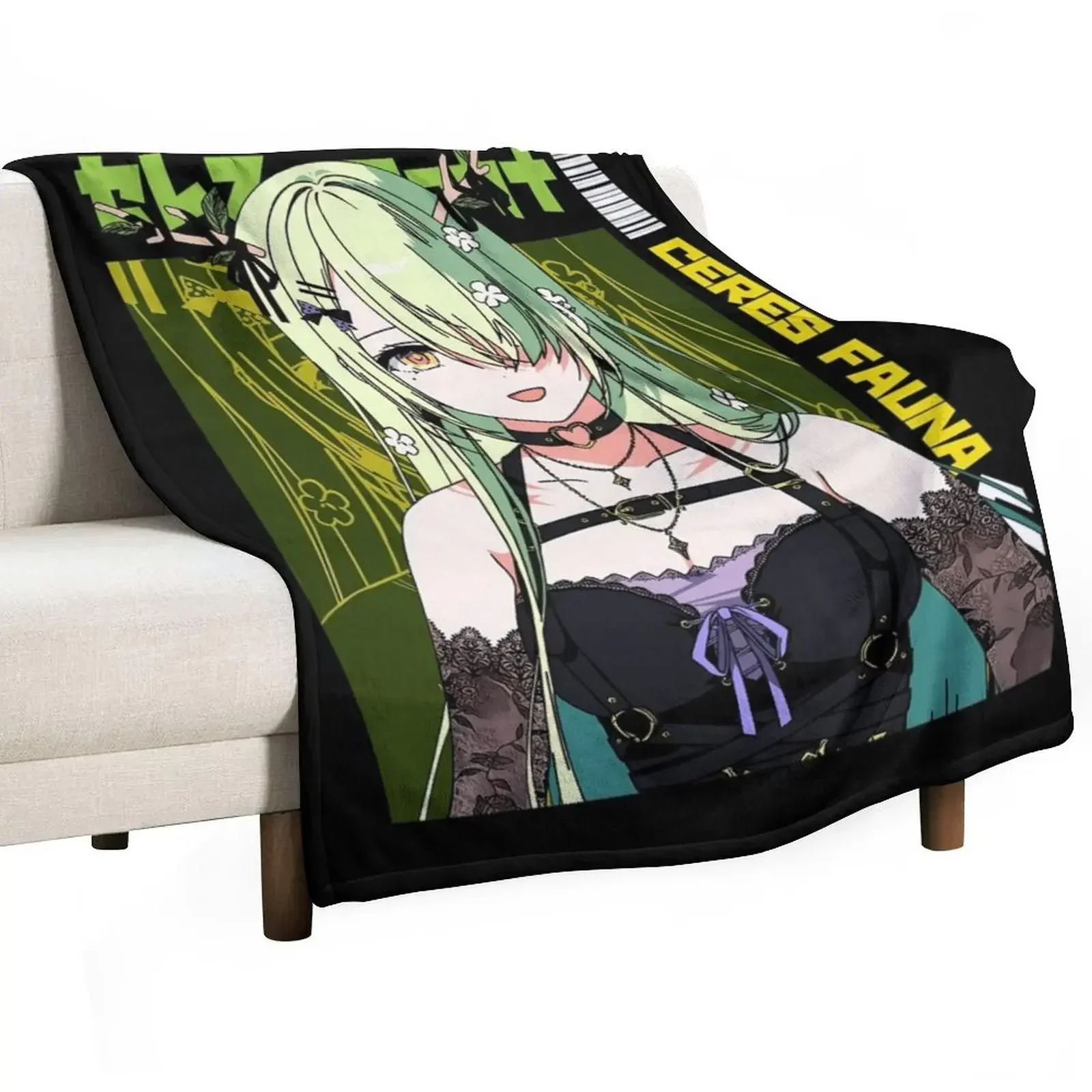 

Ceres Fauna Goth Dress Throw Blanket Stain Resistant Cozy Warm Blanket